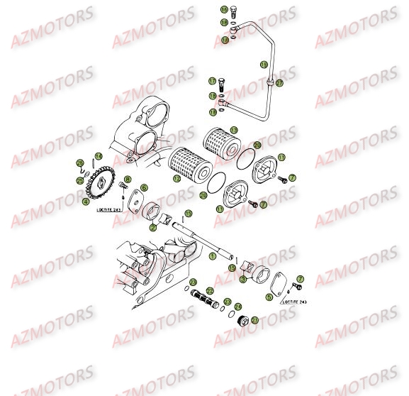 Circuit De Lubrification BETA Pièces BETA RR 4T 525 - [2006-2005]