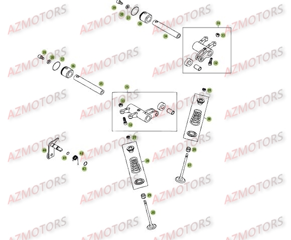 Cylindre Culasse Distribution 2 BETA Pièces BETA RR 4T 525 - [2006-2005]