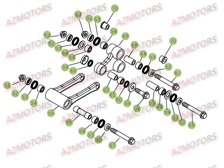 Suspension Arriere 2 BETA Pièces BETA RR 4T 525 - [2006-2005]