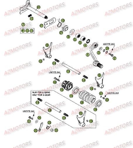 COMMANDE BOITE A VITESSES BETA Pièces BETA RR 4T 525 - [2009]