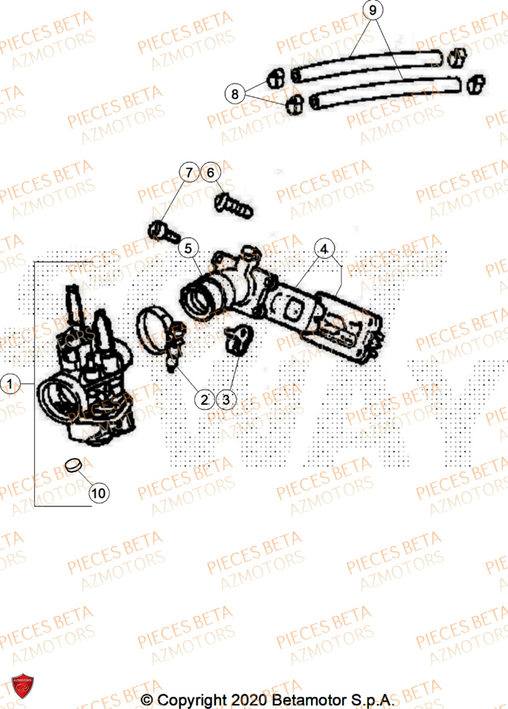 Carburateur BETA Pièces Beta RR 50 RACE - 2025