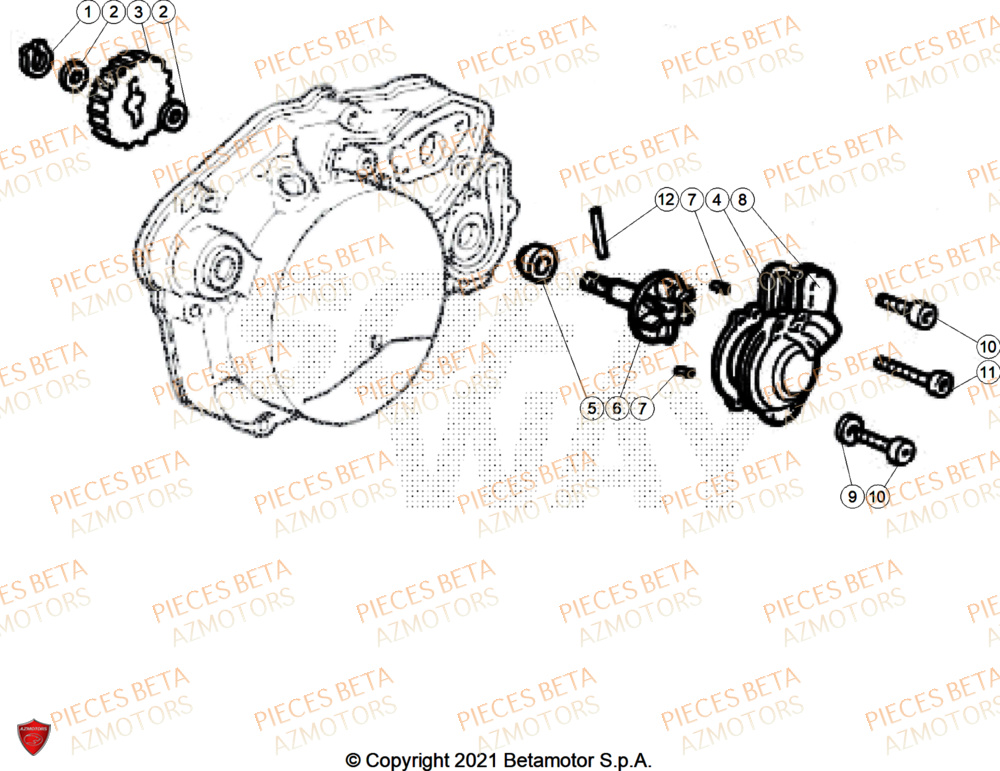 Pompe A Eau BETA Pièces Beta RR 50 RACE - 2025