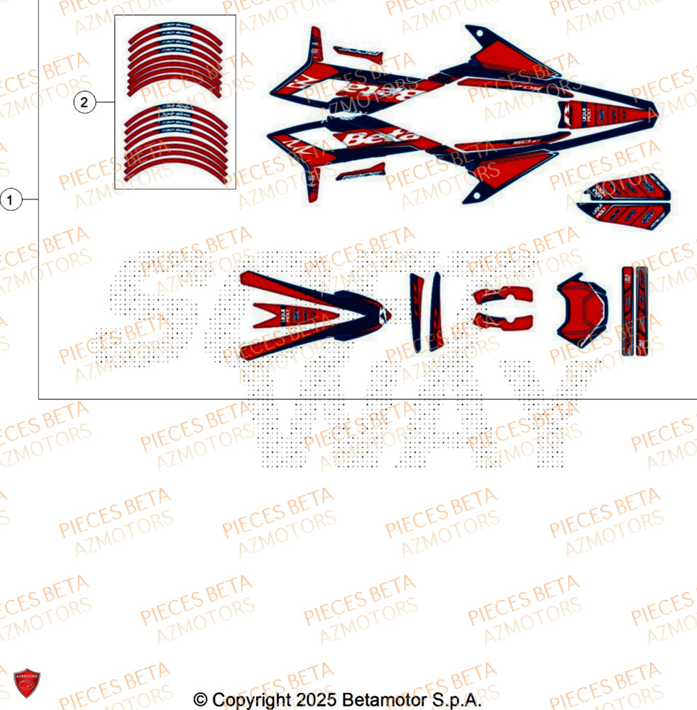 Decors BETA Pièces Beta RR 50 RACE - 2026
