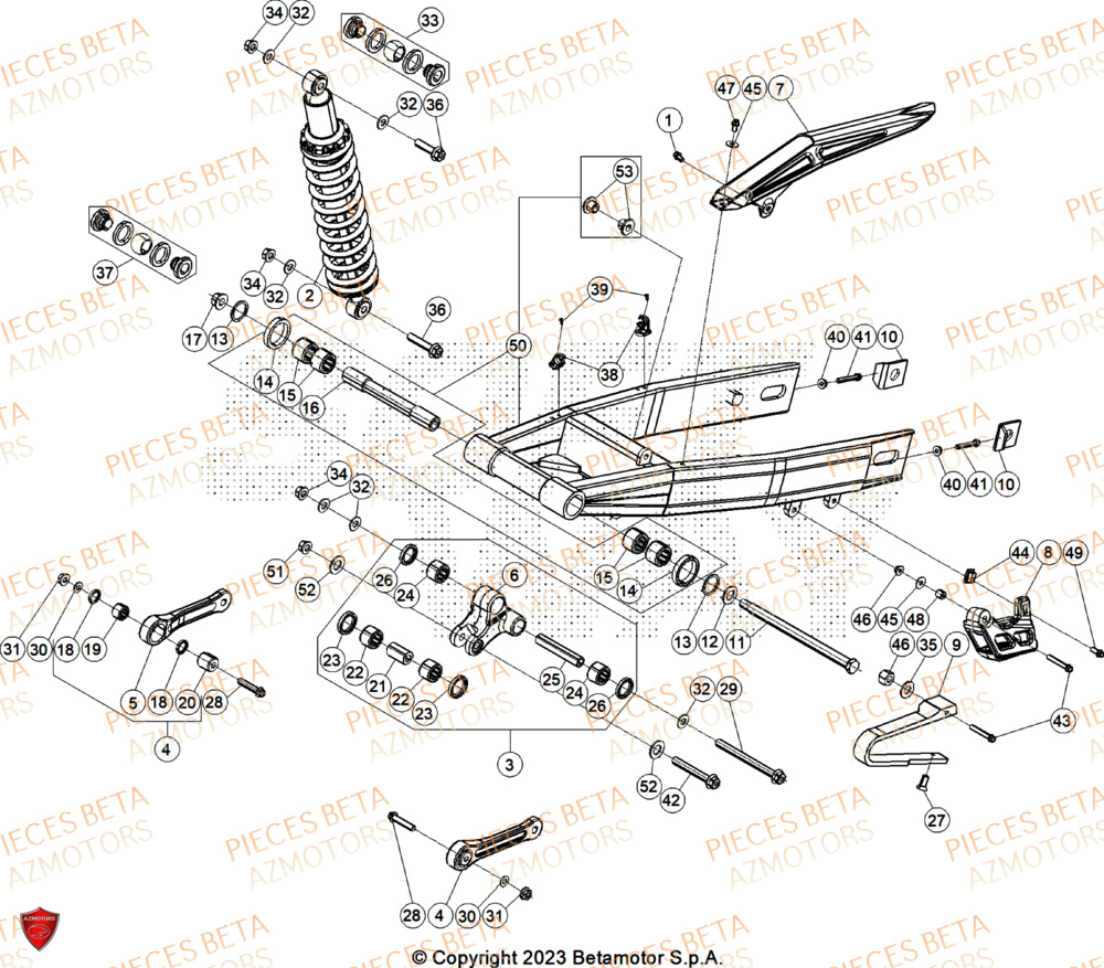 Bras Oscillant BETA Pièces Beta RR 50 SPORT - 2025
