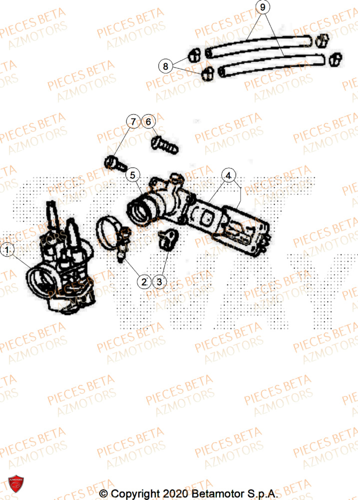 Carburateur BETA Pièces Beta RR 50 SPORT - 2025