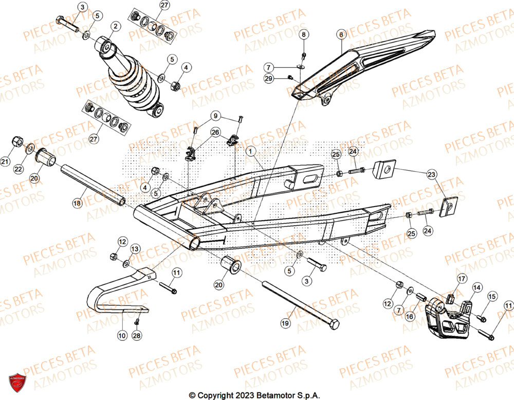 Bras Oscillant BETA Pièces Beta RR 50 STANDARD - 2025