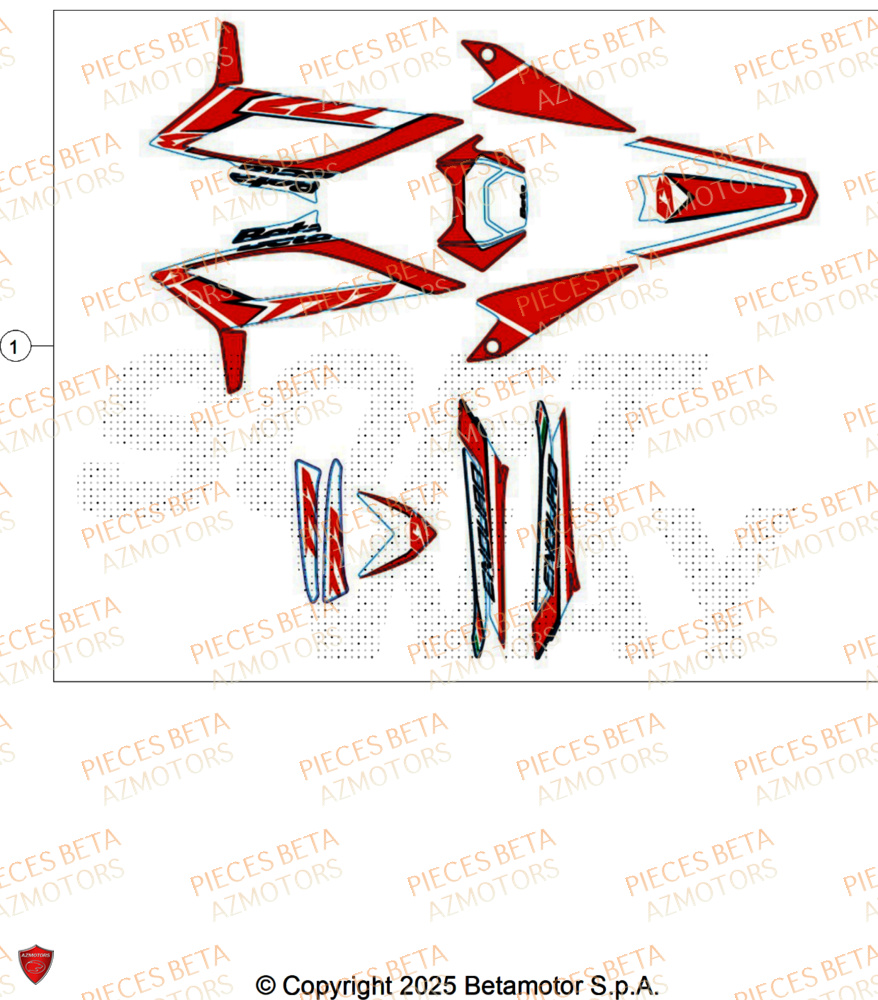 Decors BETA Pièces Beta RR 50 STANDARD - 2025