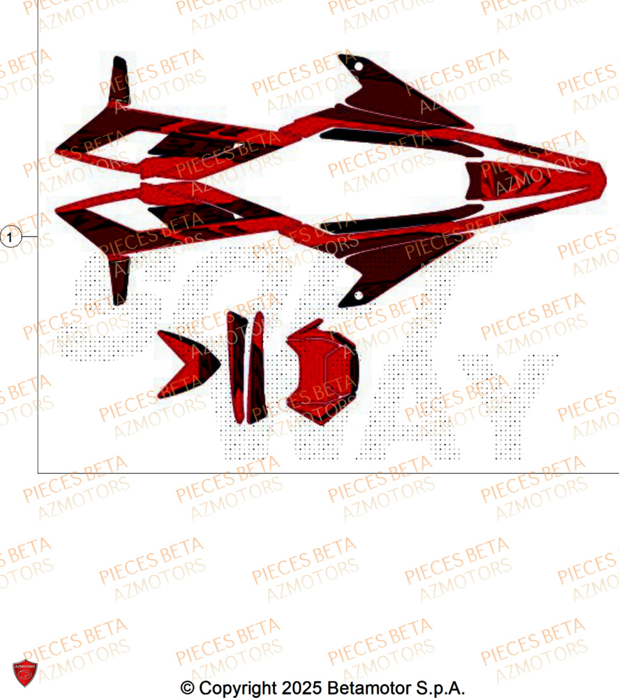 Decors BETA Pièces Beta RR 50 STANDARD - 2026