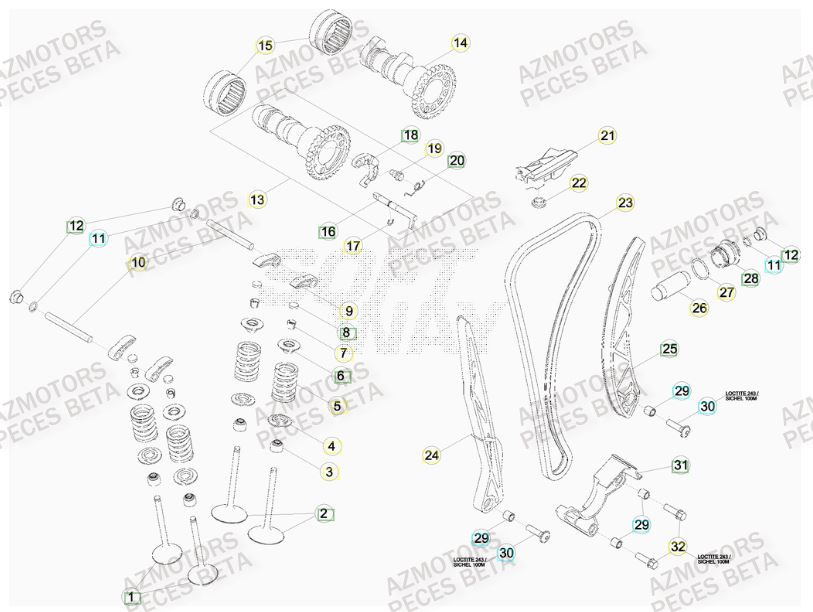 DISTRIBUTION BETA RR FACTORY 400 11