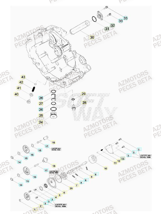 POMPE A HUILE pour RR-FACTORY-400-11