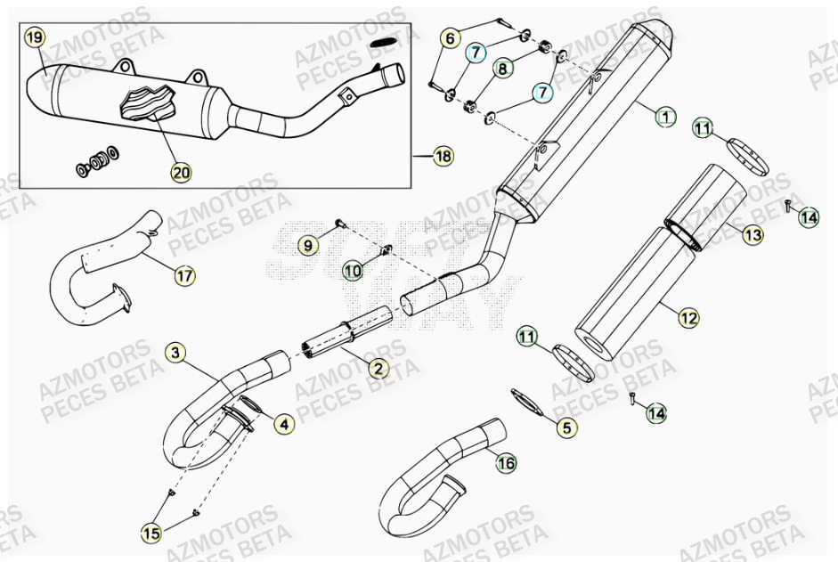 ECHAPPEMENT BETA RR FACTORY 450 11