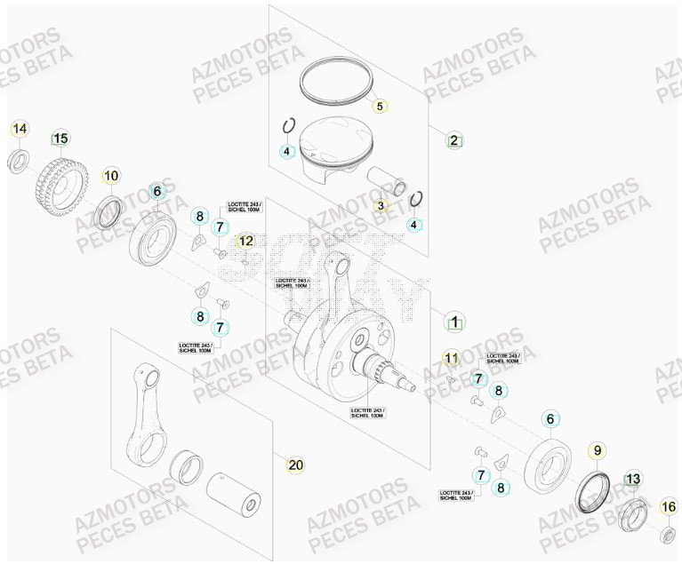 VILEBREQUIN BETA Pièces BETA RR 450CC FACTORY 4T - [2011]