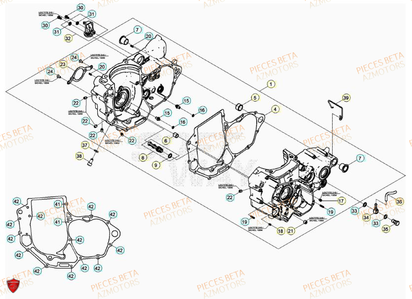 CARTER MOTEUR BETA RR FACTORY 520 11