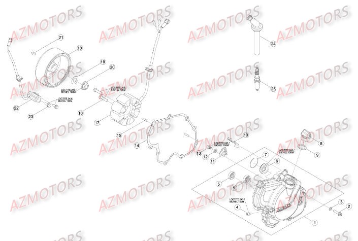 Allumage BETA Pièces Beta RR 4T 350 Enduro - 2015