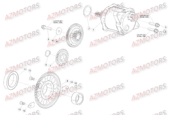 Demarreur BETA Pièces Beta RR 4T 350 Enduro - 2015