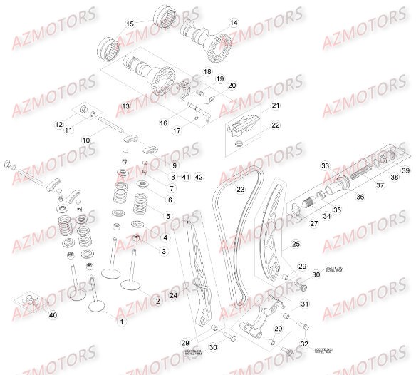 Distribution BETA Pièces Beta RR 4T 350 Enduro - 2015