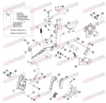 Freins BETA Pièces Beta RR 4T 350 Enduro - 2015