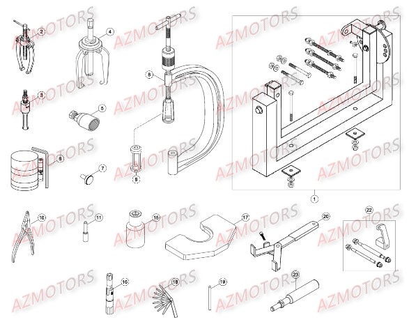 Outillage Special BETA Pièces Beta RR 4T 350 Enduro - 2015