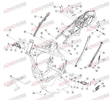 REPOSE-PIEDS BETA pour ACCESSOIRES DU CHASSIS de RREFI-4T-390-15
