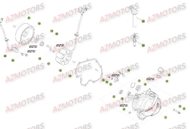 Allumage BETA Pièces Beta RR 4T 390 Enduro - 2015