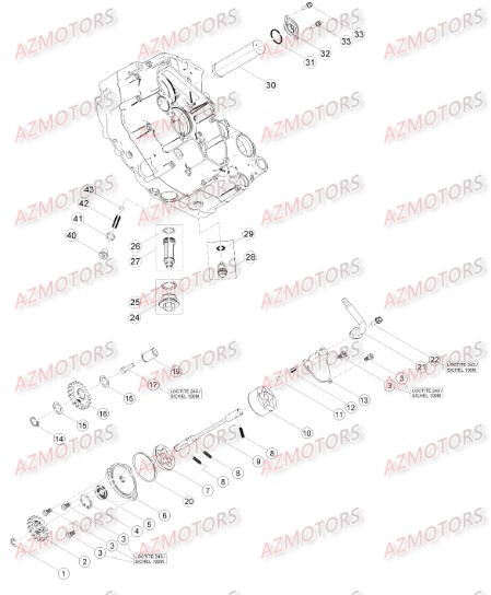 Circuit De Lubrification BETA Pièces Beta RR 4T 390 Enduro - 2015