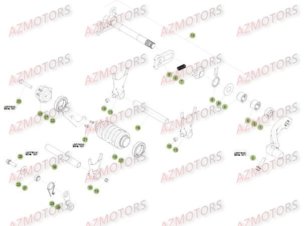 Commande Boite A Vitesses BETA Pièces Beta RR 4T 390 Enduro - 2015