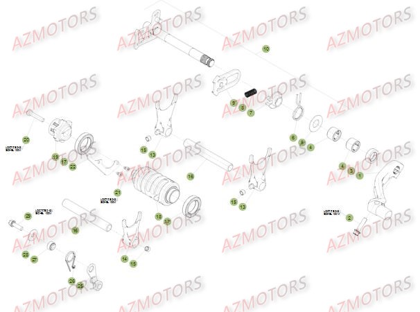 COMMANDE_BOITE_A_VITESSES BETA Pièces BETA RR EFI 4T 390 2015