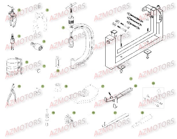 Outillage Special BETA Pièces Beta RR 4T 390 Enduro - 2015