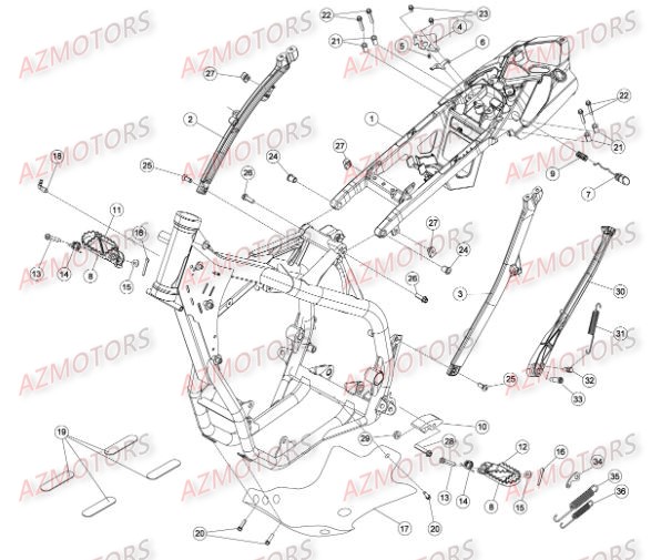 ACCESSOIRES_DU_CHASSIS BETA Pièces BETA RR EFI 4T 430 2015