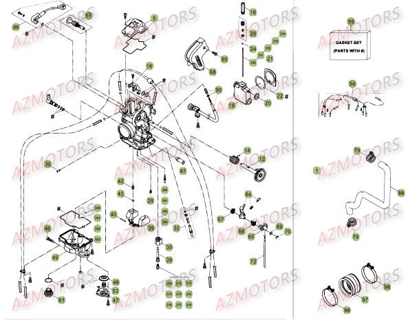 CARBURATEUR BETA Pièces BETA RR EFI 4T 430 2015