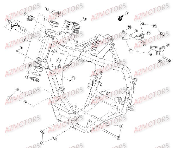 Chassis BETA Pièces Beta RR 4T 430 Enduro - 2015