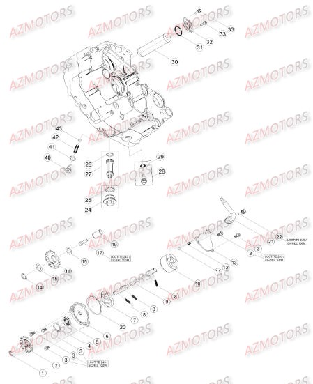 CIRCUIT DE LUBRIFICATION pour RREFI-4T-430-15