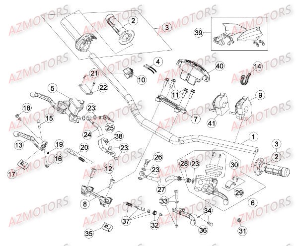 COMMANDES GUIDON pour RREFI-4T-430-15