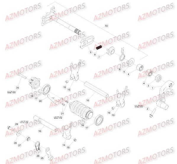 COMMANDE_BOITE_A_VITESSES BETA Pièces BETA RR EFI 4T 430 2015