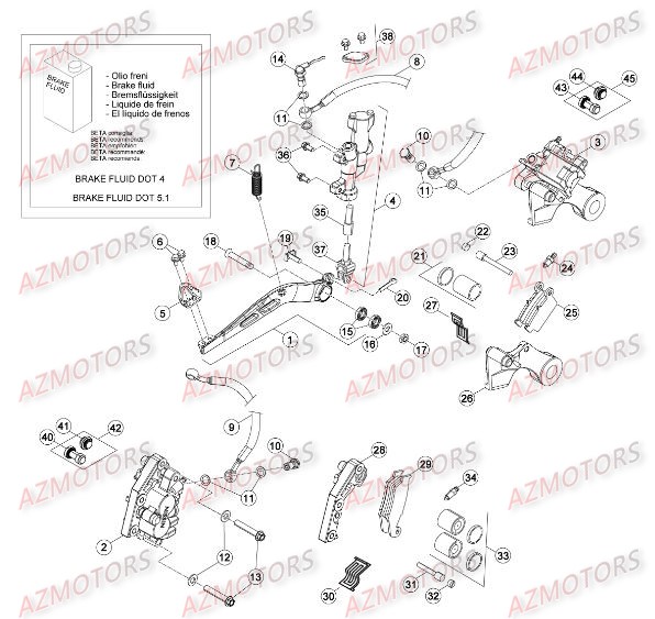 Freins BETA Pièces Beta RR 4T 430 Enduro - 2015
