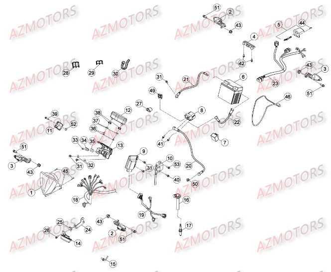 INSTALLATION_ELECTRIQUE BETA Pièces BETA RR EFI 4T 430 2015