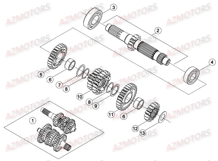 BOITE A VITESSES BETA RRRAC 2T 250 15