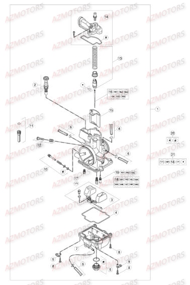 CARBURATEUR BETA RRRAC 2T 250 15