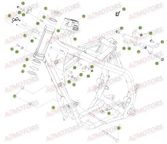 Chassis BETA Pieces BETA RR RACING 2T 250 - [2015]