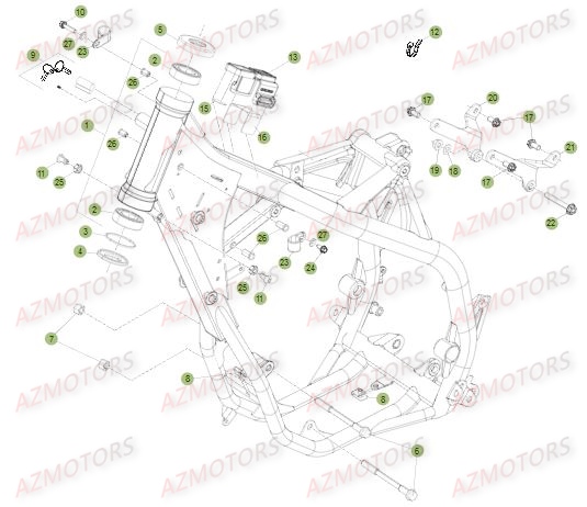 CHASSIS pour RRRAC-2T-250-15