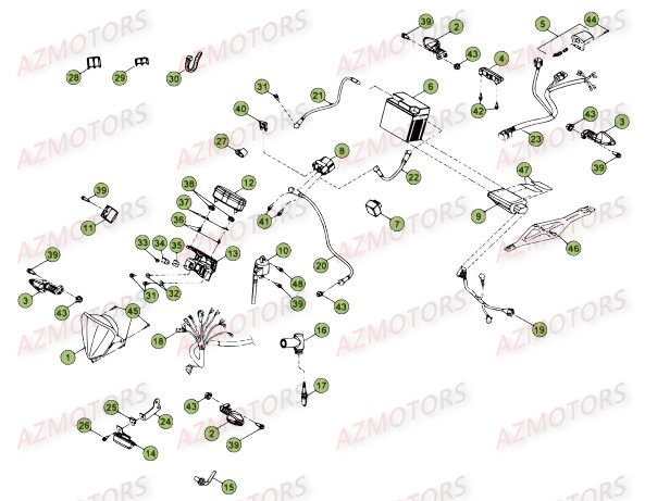 EQUIPEMENT_ELECTRIQUE BETA piece beta enduro rr racing 250 2t 2temps 2015