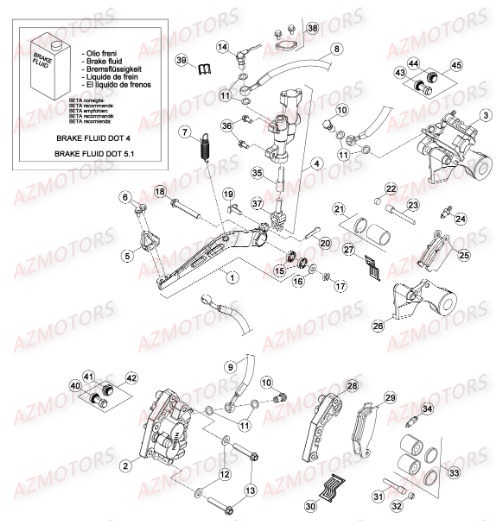 FREINS pour RRRAC-2T-250-15