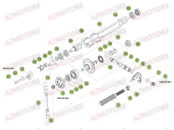 Installation De Refroidissement BETA Pieces BETA RR RACING 2T 250 - [2015]