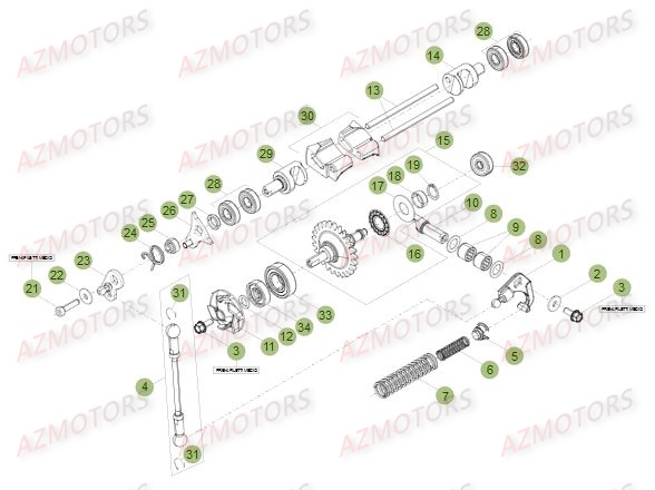 INSTALLATION DE REFROIDISSEMENT pour RRRAC-2T-250-15