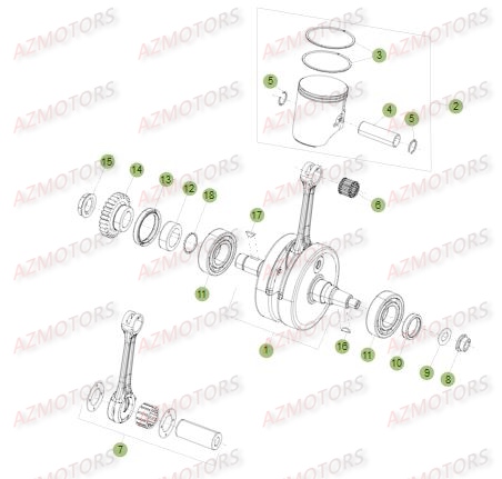 Vilebrequin BETA Pieces BETA RR RACING 2T 250 - [2015]