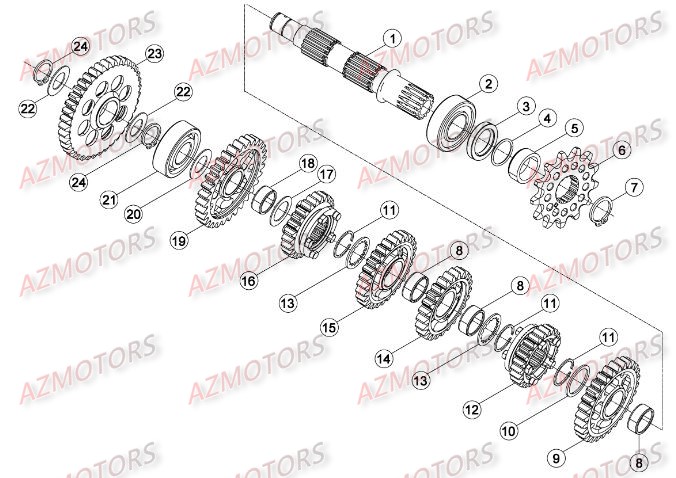 BOITE_A_VITESSES_2 BETA Pieces BETA RR RACING 2T 250 - [2016]