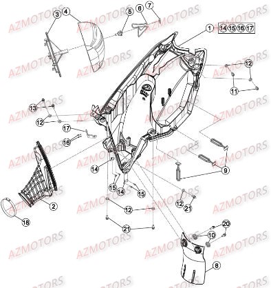 BOITIER DU FILTRE BETA RRRAC 2T 250 16