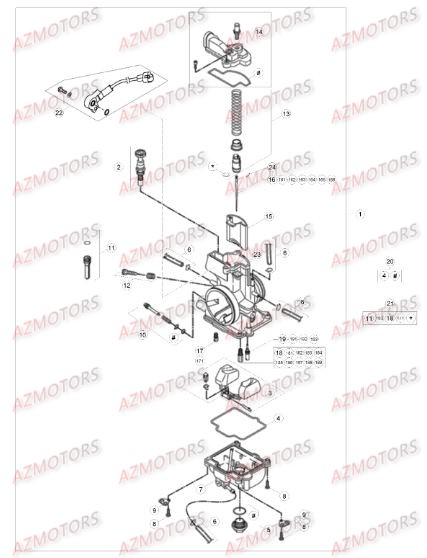 Carburateur BETA Pieces BETA RR RACING 2T 250 - [2016]