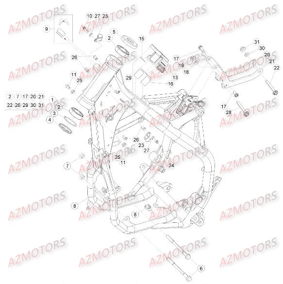 Chassis BETA Pieces BETA RR RACING 2T 250 - [2016]