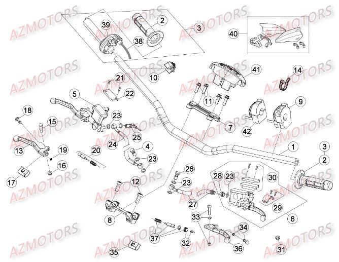 JEU PROTEGE-MAINS RR BETA pour COMMANDES GUIDON de RRRAC-2T-250-16